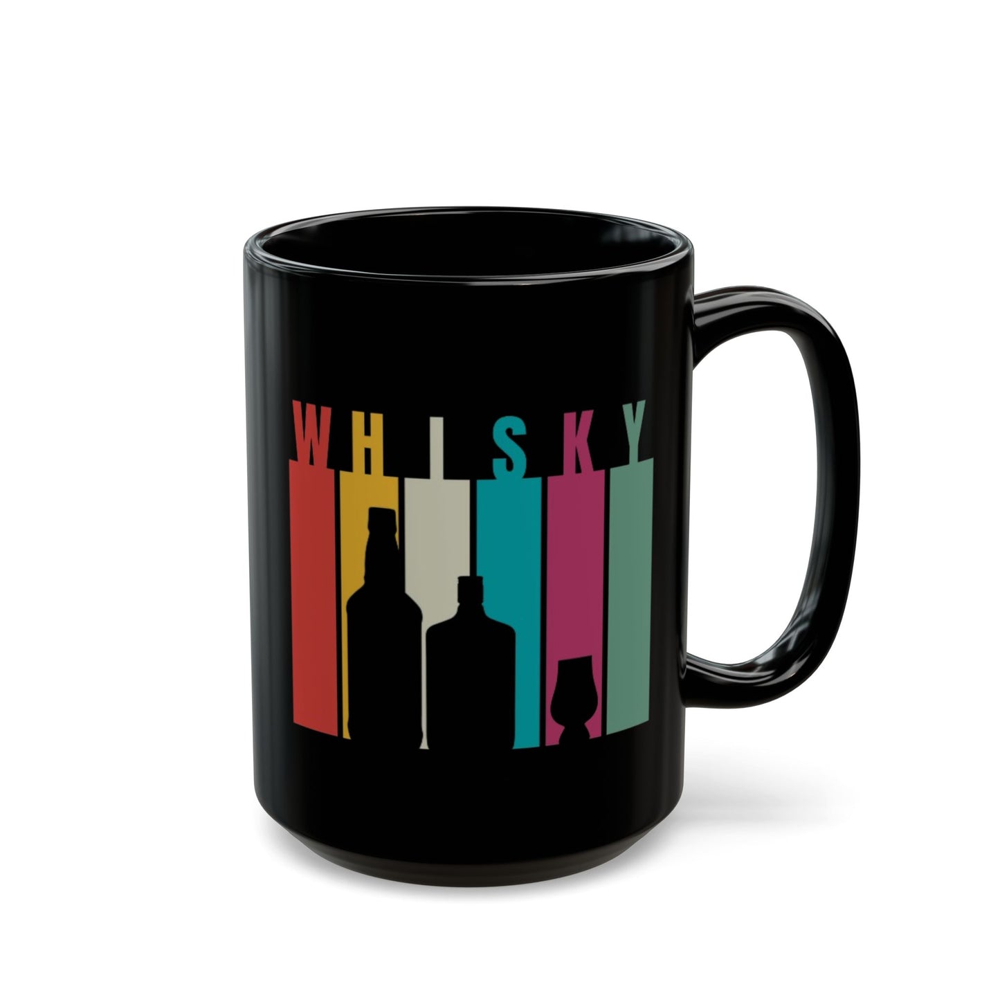 Whisky spelled without an 'e' Black Mug by cypherpunkgear.com