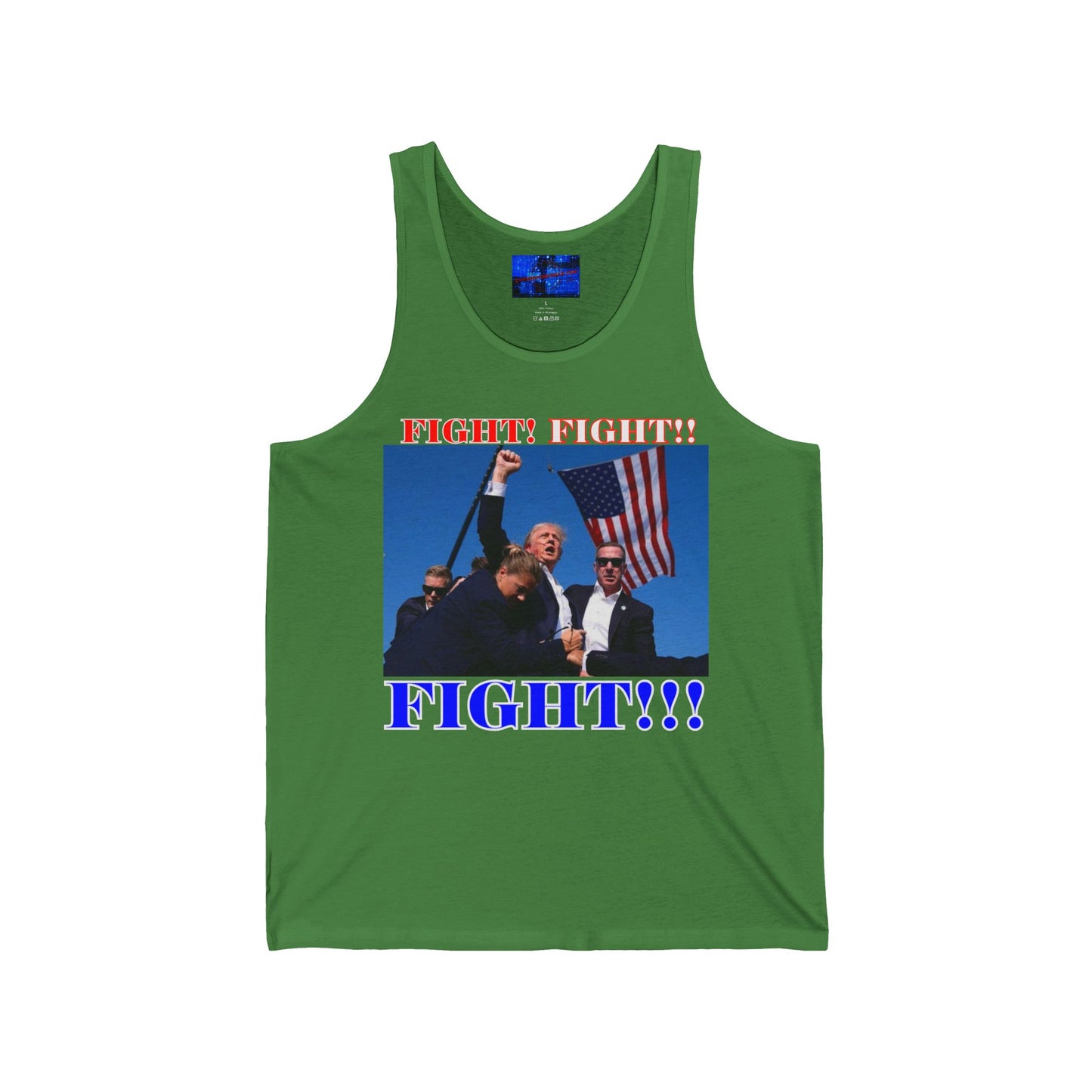 FIGHT! FIGHT!! FIGHT!!! Unisex Jersey Tank Top by cypherpunkgear