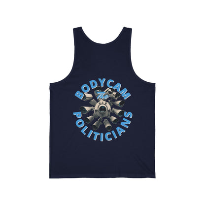 2-sided, Bodycam the Politicians Cameras Unisex Jersey Tank Top by cypherpunkgear.com