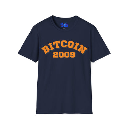 Bitcoin 2009 Dark colors Unisex T-Shirt by cypherpunkgear.com