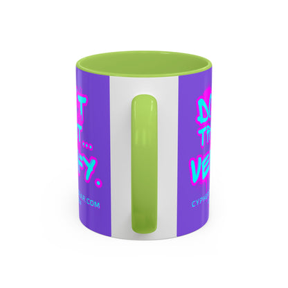Don't Trust...Verify. Light Purple Accent Mug by cypherpunkgear.com