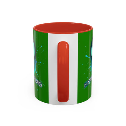 HYPE Drip Green Accent Mug by cypherpunkgear.com