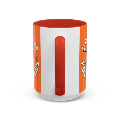 Bodycam the Politicians Drone Orange Accent Mug by cypherpunkgear.com