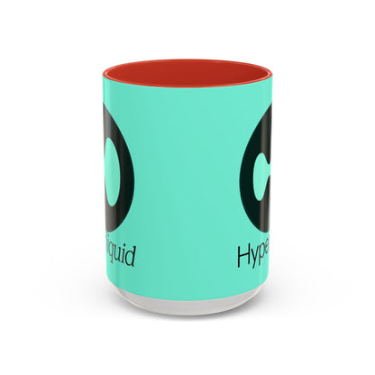 Hyperliquid Black font Light Hyperliquid Accent Mug by cypherpunkgear.com