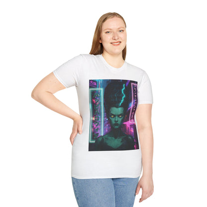 Bride of Frankenpunk Light colors Unisex T-Shirt by CreepyCrafts.boo
