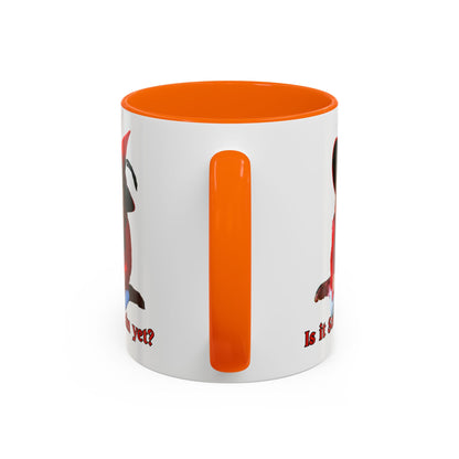 Is it Samhain yet? White Accent Mug by CreepyCrafts.boo