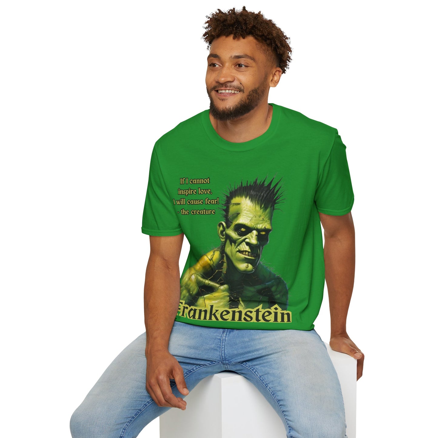 Frankenstein's Creature Dark colors Unisex T-Shirt by CreepyCrafts.boo