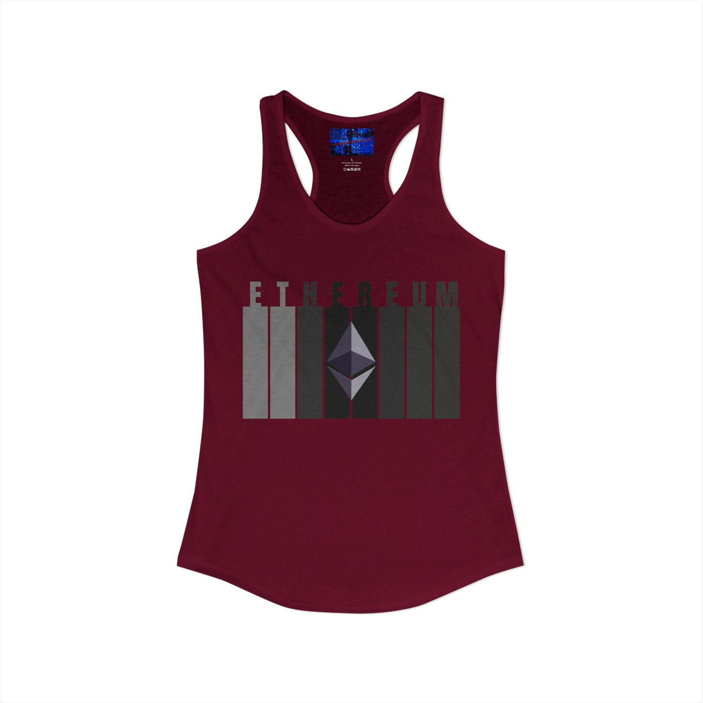 Ethereum (ETH) Women's Racerback Tank Top by cypherpunkgear.com