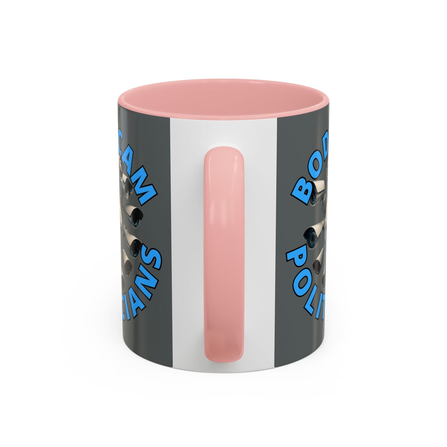 Bodycam the Politicians Cameras Grey Accent Mug by cypherpunkgear.com