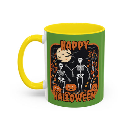 Spooktacular Skeletons of Halloween Accent Mug by CreepyCrafts.boo