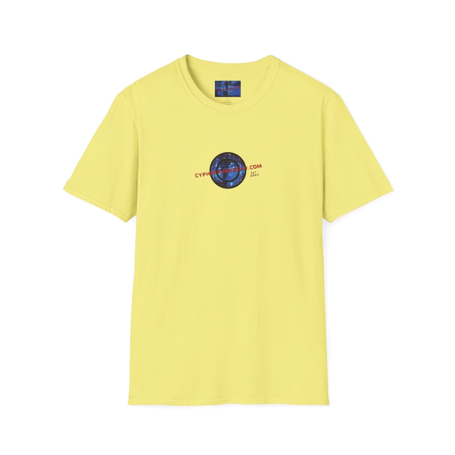 2-sided, cypherpunkgear.com logo Light colors Unisex T-Shirt by cypherpunkgear.com