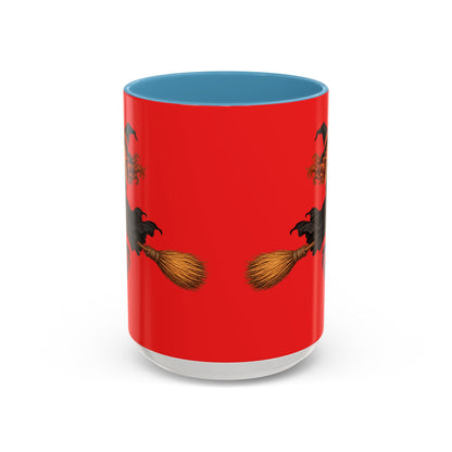 Hazel Hex Red Accent Mug by CreepyCrafts.boo