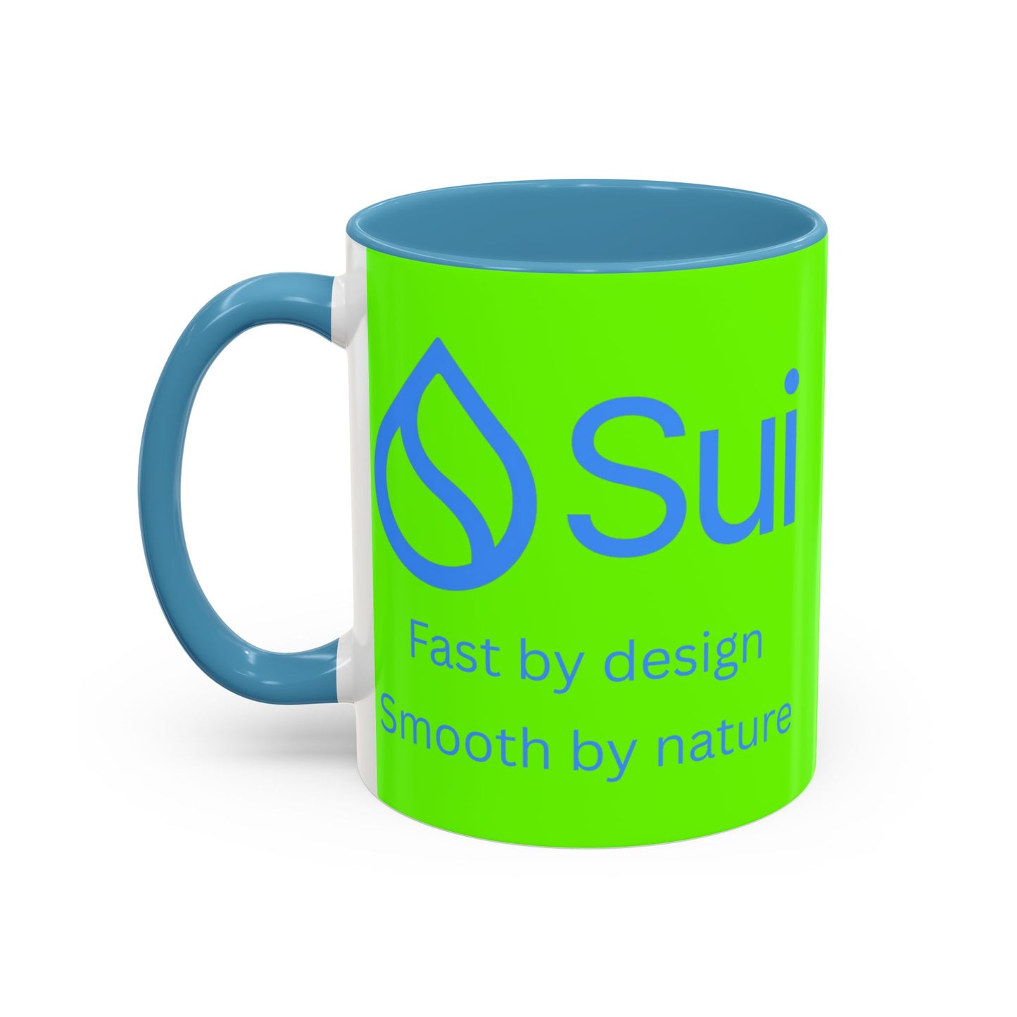 SUI Green Accent Mug by cypherpunkgear.com