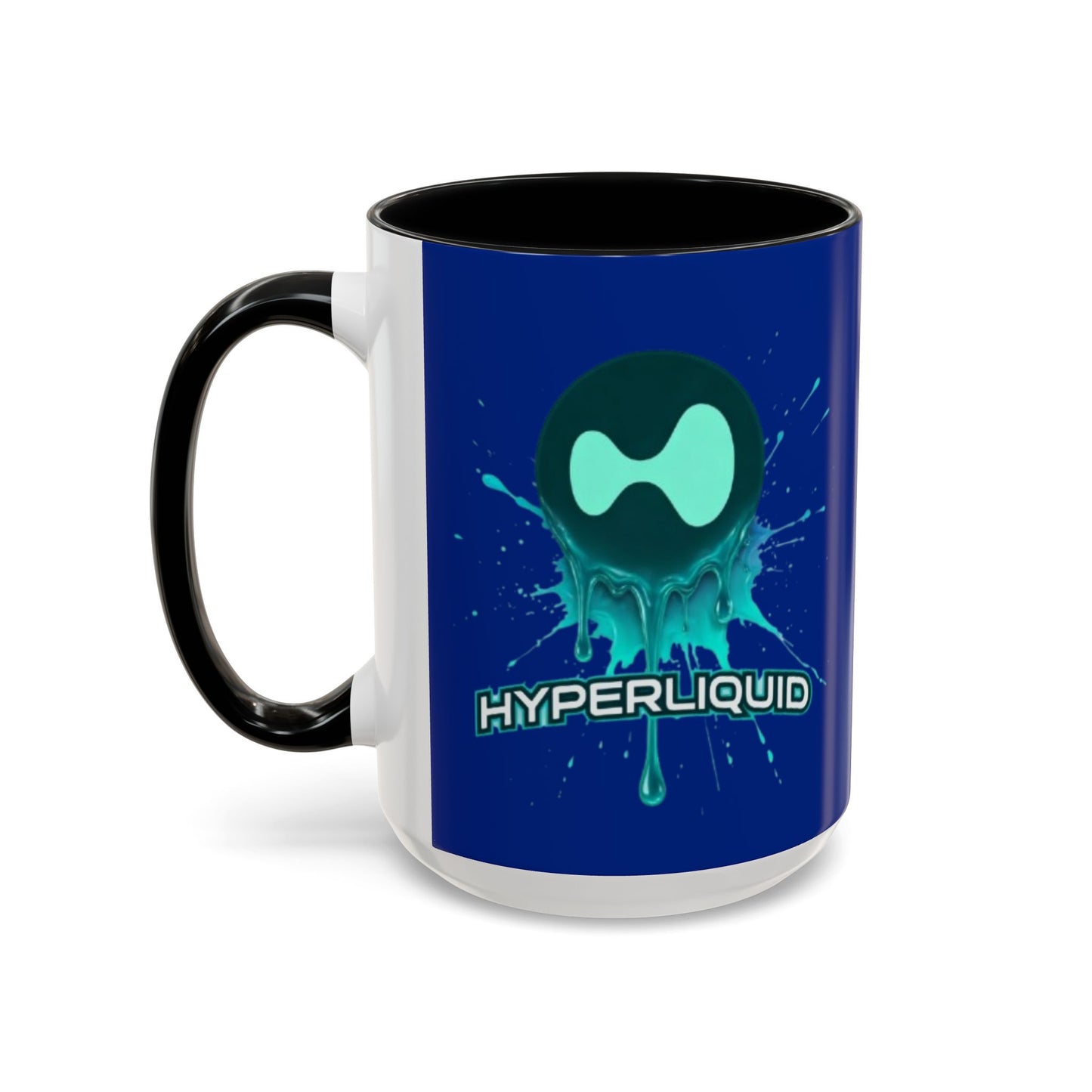 HYPE Drip Blue Accent Mug by cypherpunkgear.com