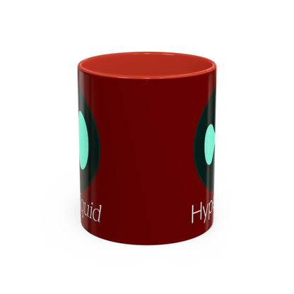 Hyperliquid White font Red Accent Mug by cypherpunkgear.com