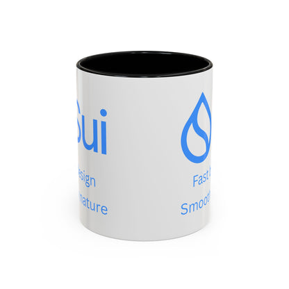 SUI White Accent Mug by cypherpunkgear.com