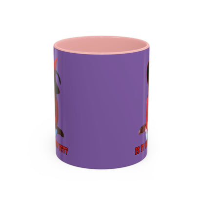 Is it Halloween yet? Light Purple Accent Mug by CreepyCrafts.boo