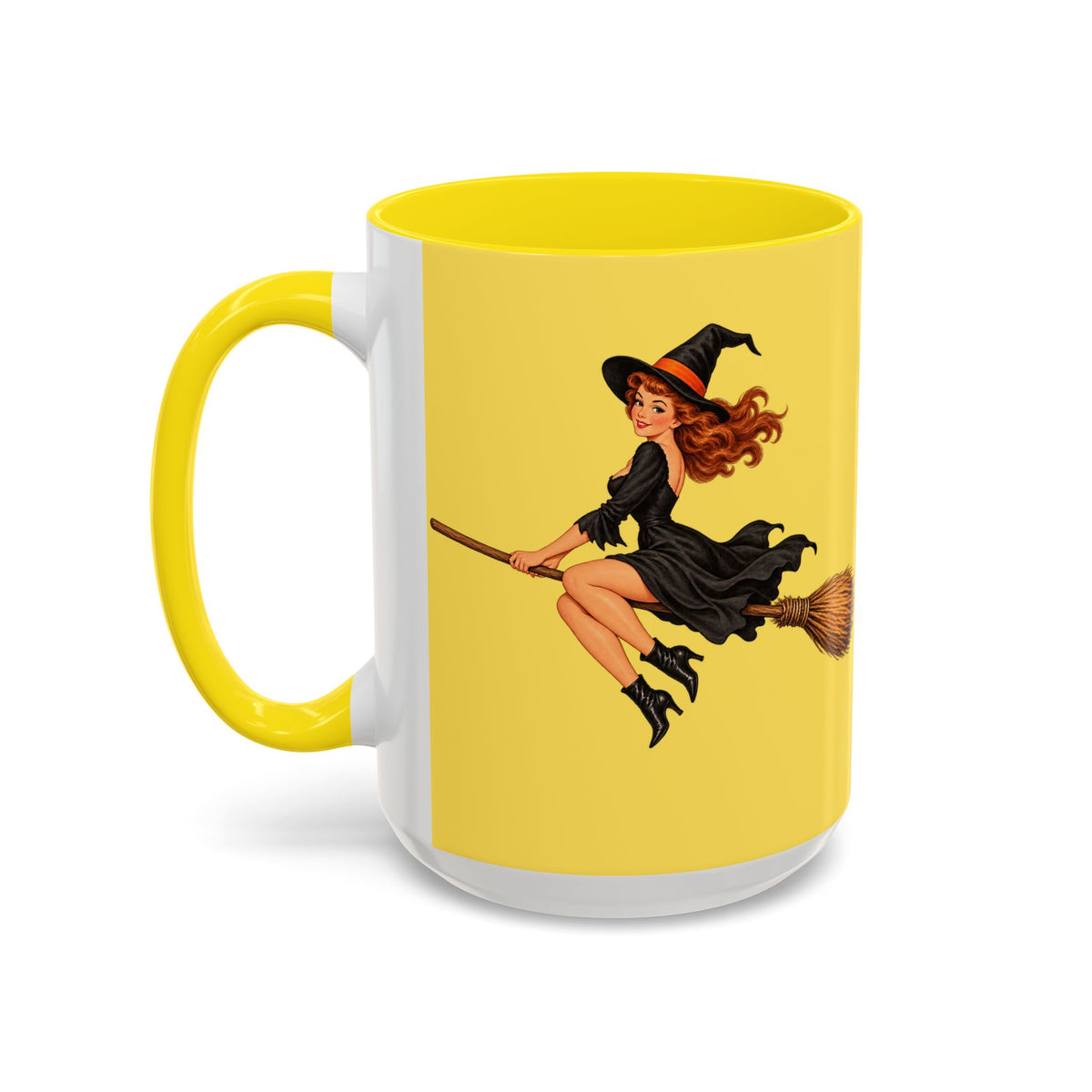 Hazel Hex Yellow Accent Mug by CreepyCrafts.boo