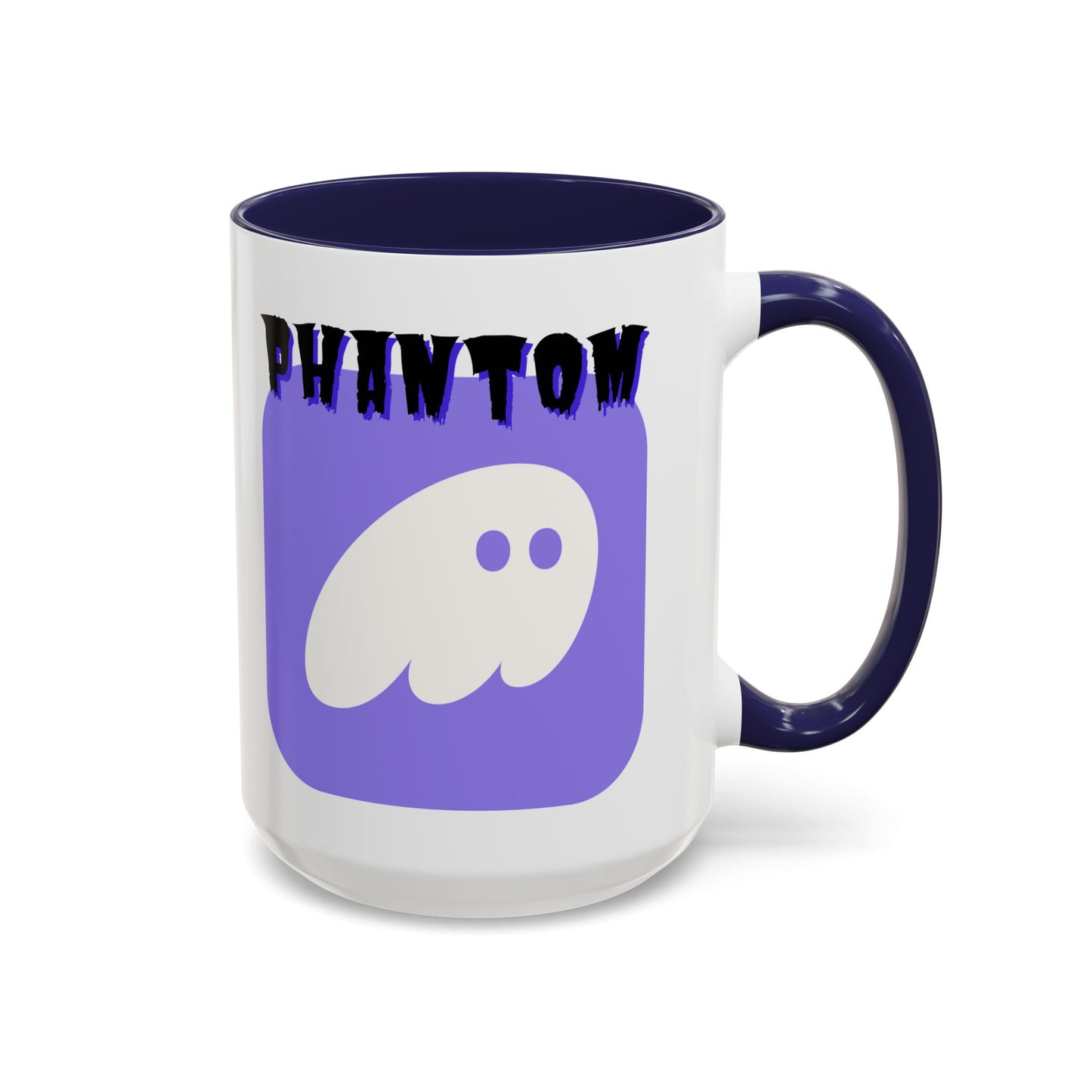 Phantom Hot Wallet White Accent Mug by cypherpunkgear.com