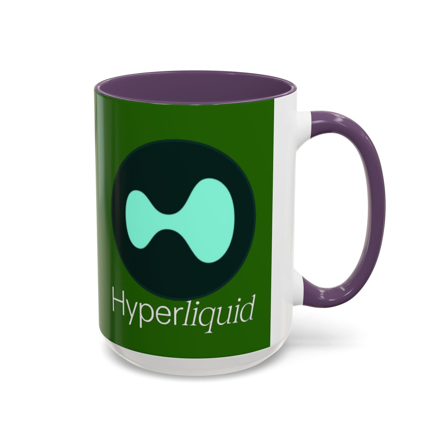 Hyperliquid White font Green Accent Mug by cypherpunkgear.com