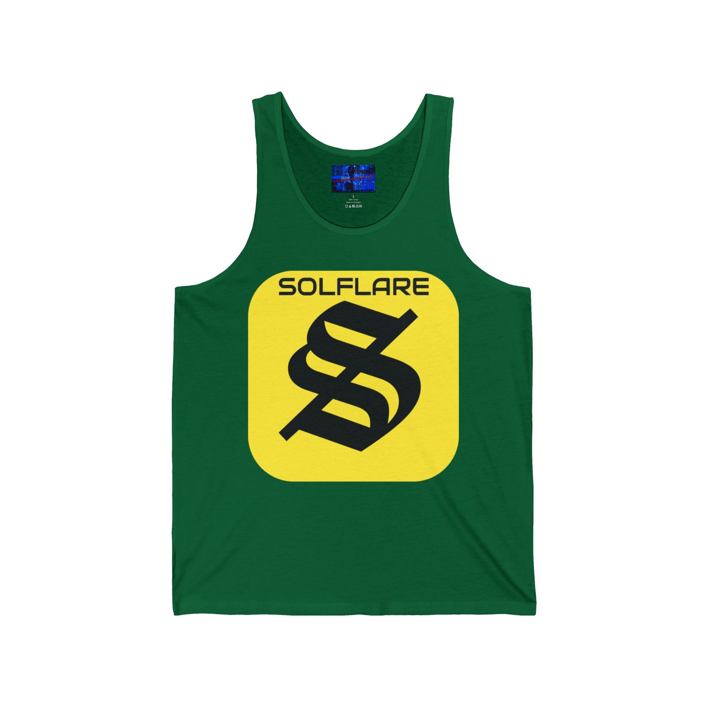 SolflareLogo Unisex Jersey Tank Top by cypherpunkgear.com