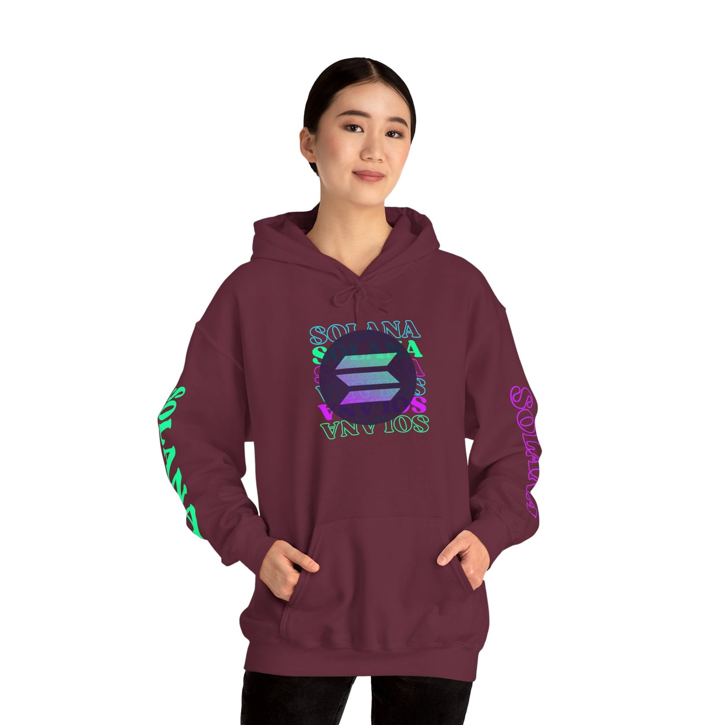 ¡Libertad Solana por cypherpunkgear! Sudadera con capucha unisex Heavy Blend™