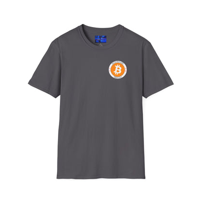 2-sided, Bitcoin (BTC) Decentralized Freedom DKcolors Unisex T-Shirt by cypherpunkgear.com