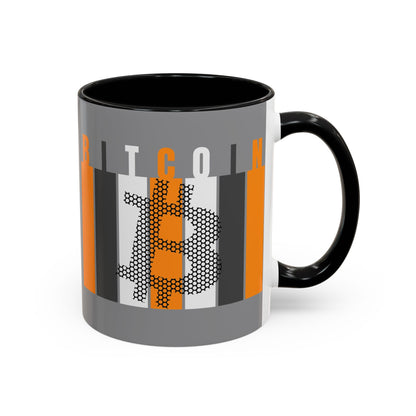 Bitcoin (BTC) Freedom Accent Mug by cypherpunkgear