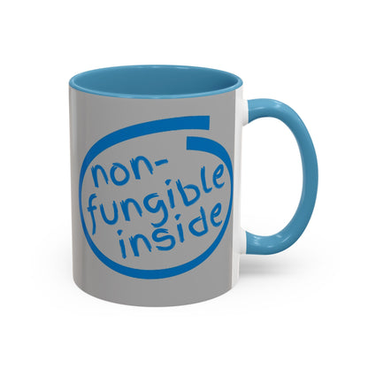 Non-Fungible Inside Grey Accent Mug by cypherpunkgear.com