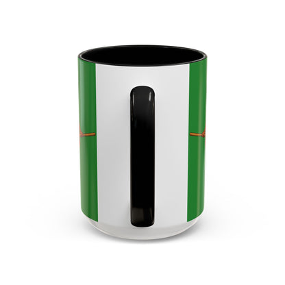Velvet Vex Green Accent Mug by CreepyCrafts.boo