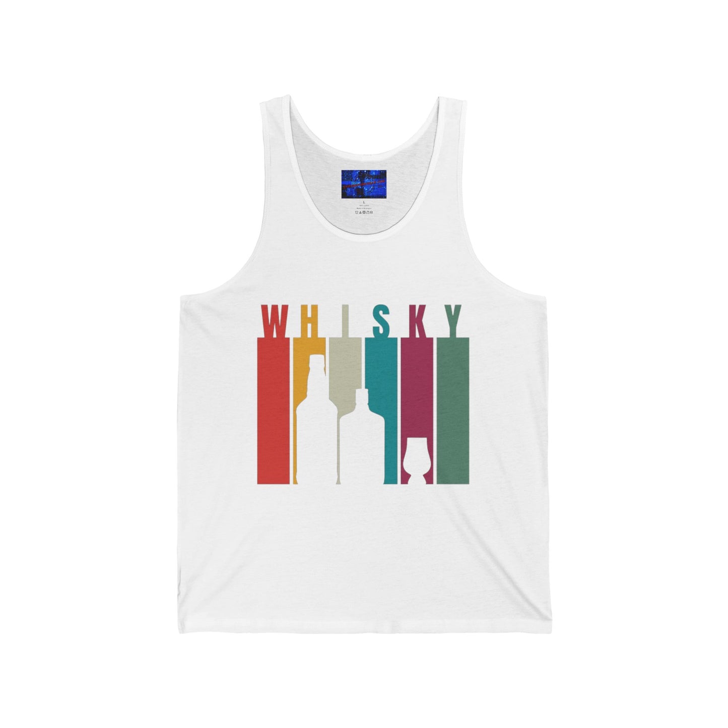 Whisky spelled without an 'e' Unisex Jersey Tank Top by cypherpunkgear.com