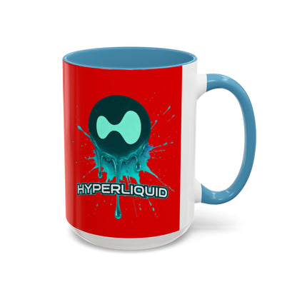 HYPE Drip Red Accent Mug by cypherpunkgear.com
