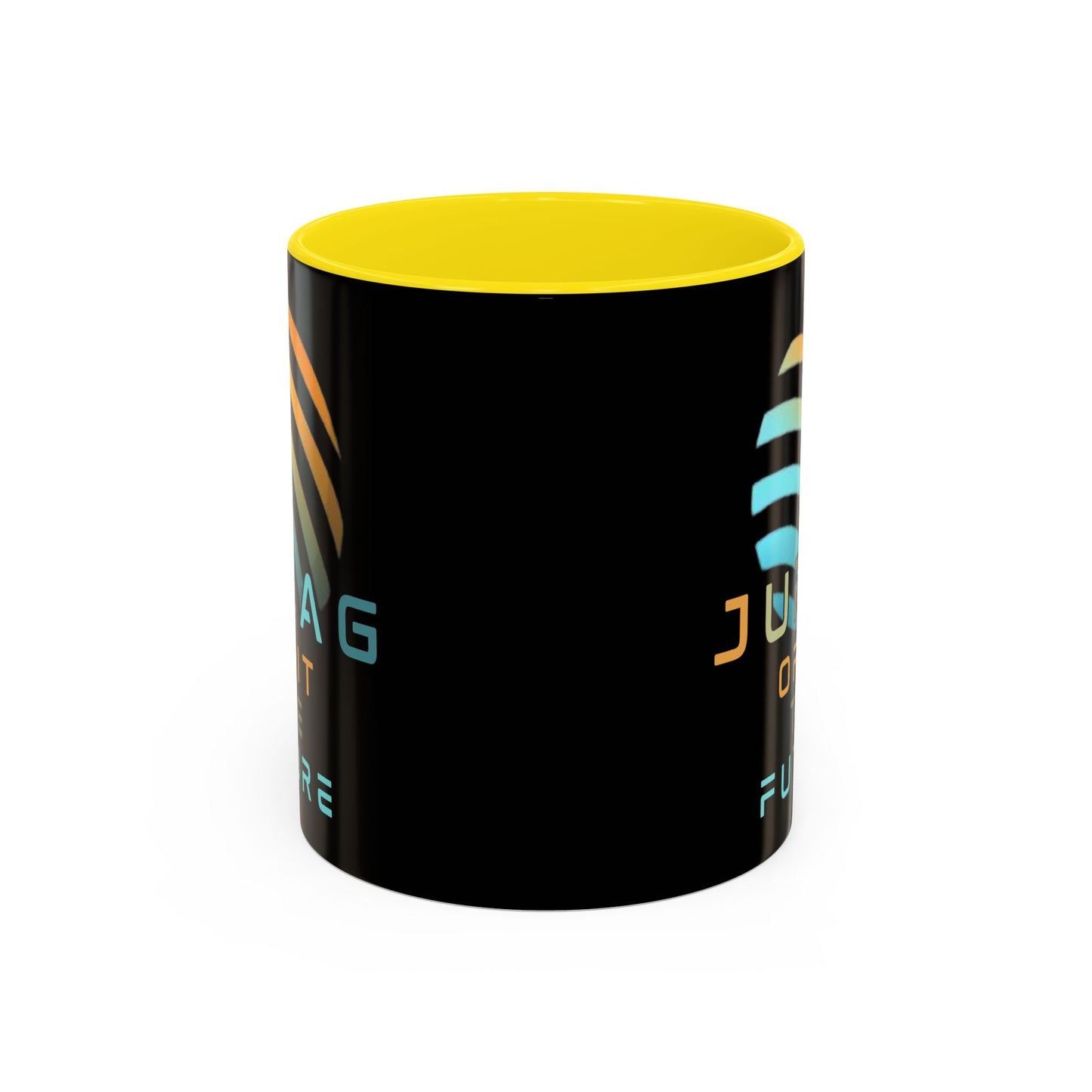 Jupiter (JUP) Orbit the Future Black Accent Mug by cypherpunkgear.com