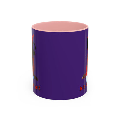 Is it Samhain yet? Dark Purple Accent Mug by CreepyCrafts.boo