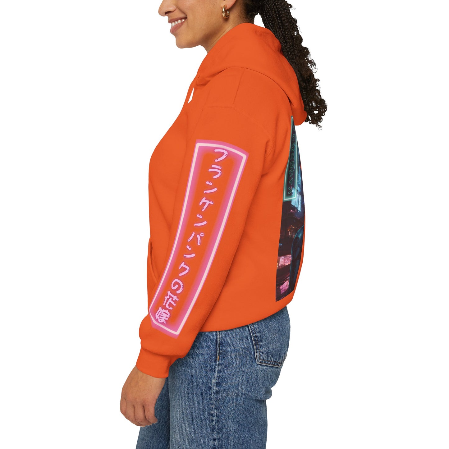 Neon Bride of Frankenstein Hoodie Unisex Hooded Sweatshirt by CreepyCrafts.boo