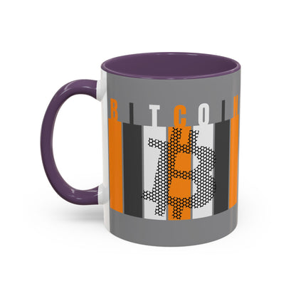 Bitcoin (BTC) Freedom Accent Mug by cypherpunkgear.com