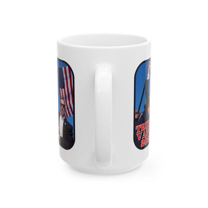 Trump and Vance 2024 White Mug by cypherpunkgear