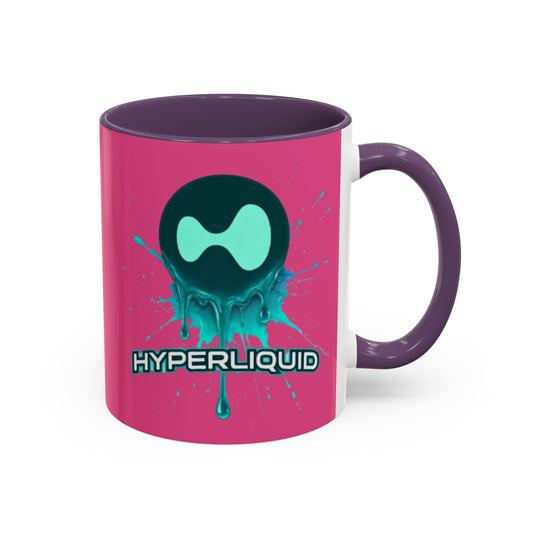 HYPE Drip Pink Accent Mug by cypherpunkgear.com