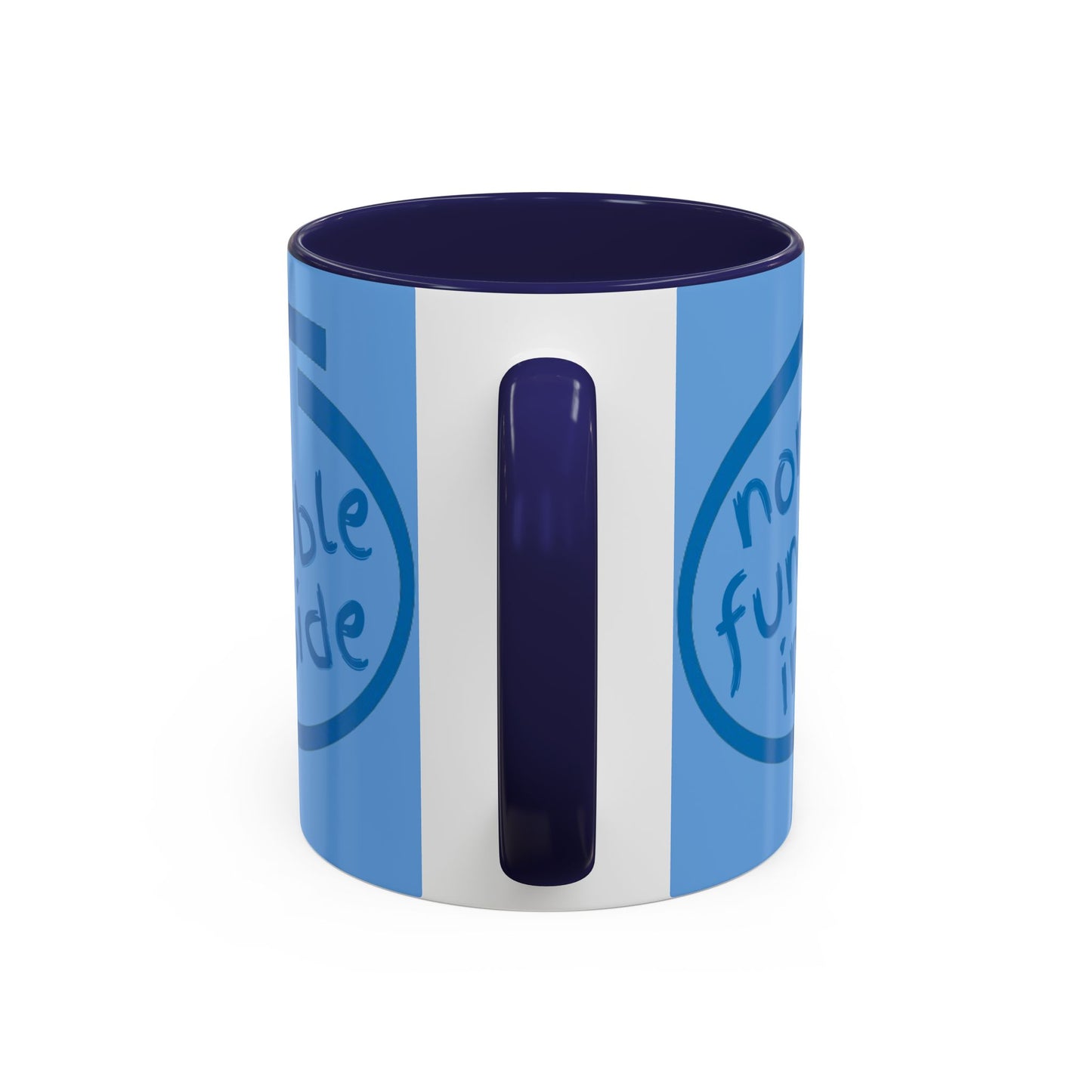 Non-Fungible Inside Light Blue Accent Mug by cypherpunkgear.com