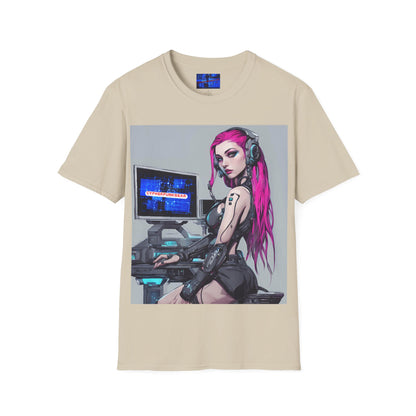 Netrunner Cyberpunk Light colors Unisex T-Shirt by cypherpunkgear.com