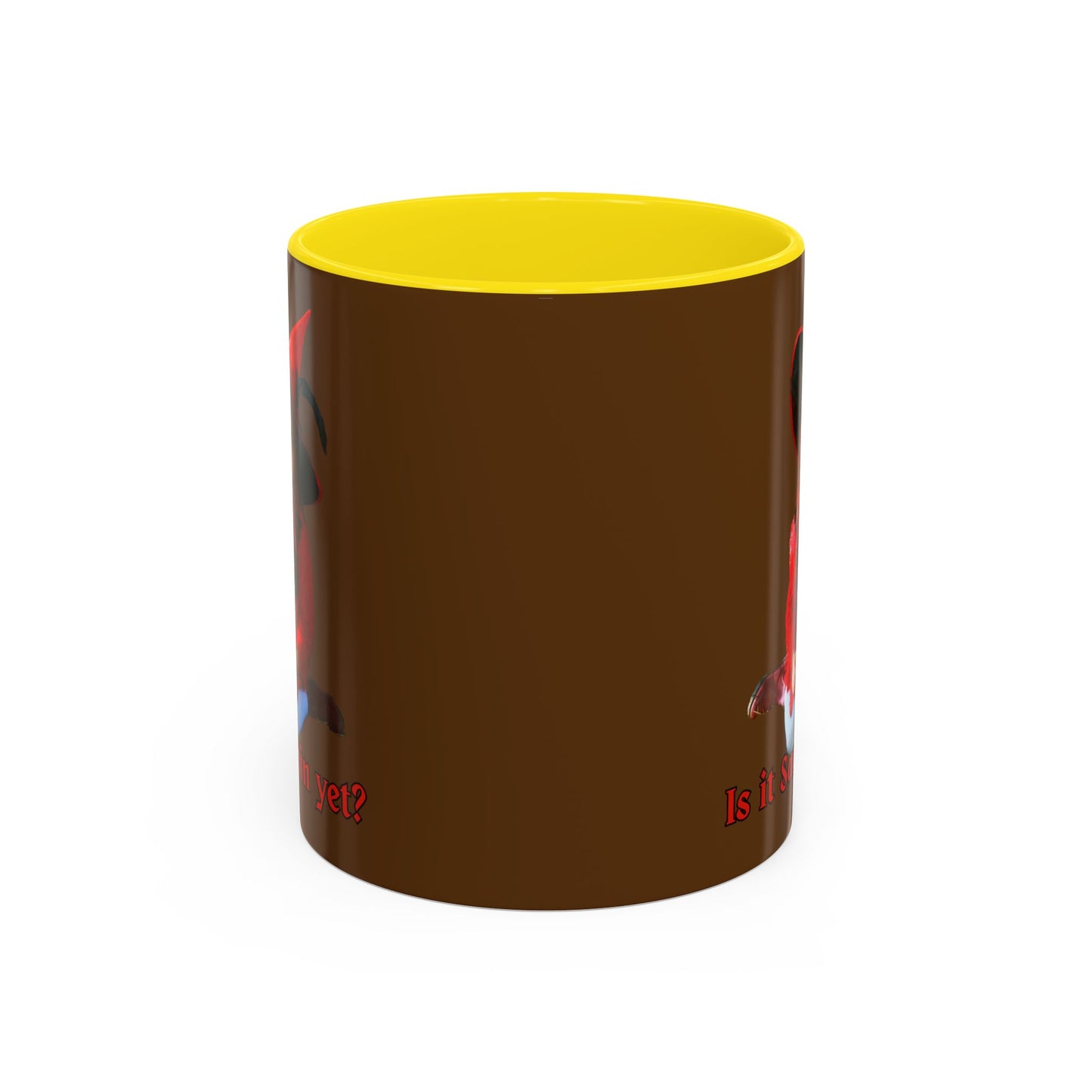 Is it Samhain yet? Brown Accent Mug by CreepyCrafts.boo