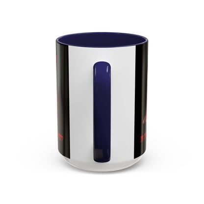 Is it Halloween yet? Black Accent Mug by CreepyCrafts.boo