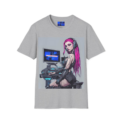 Netrunner Cyberpunk Unisex T-Shirt by cypherpunkgear