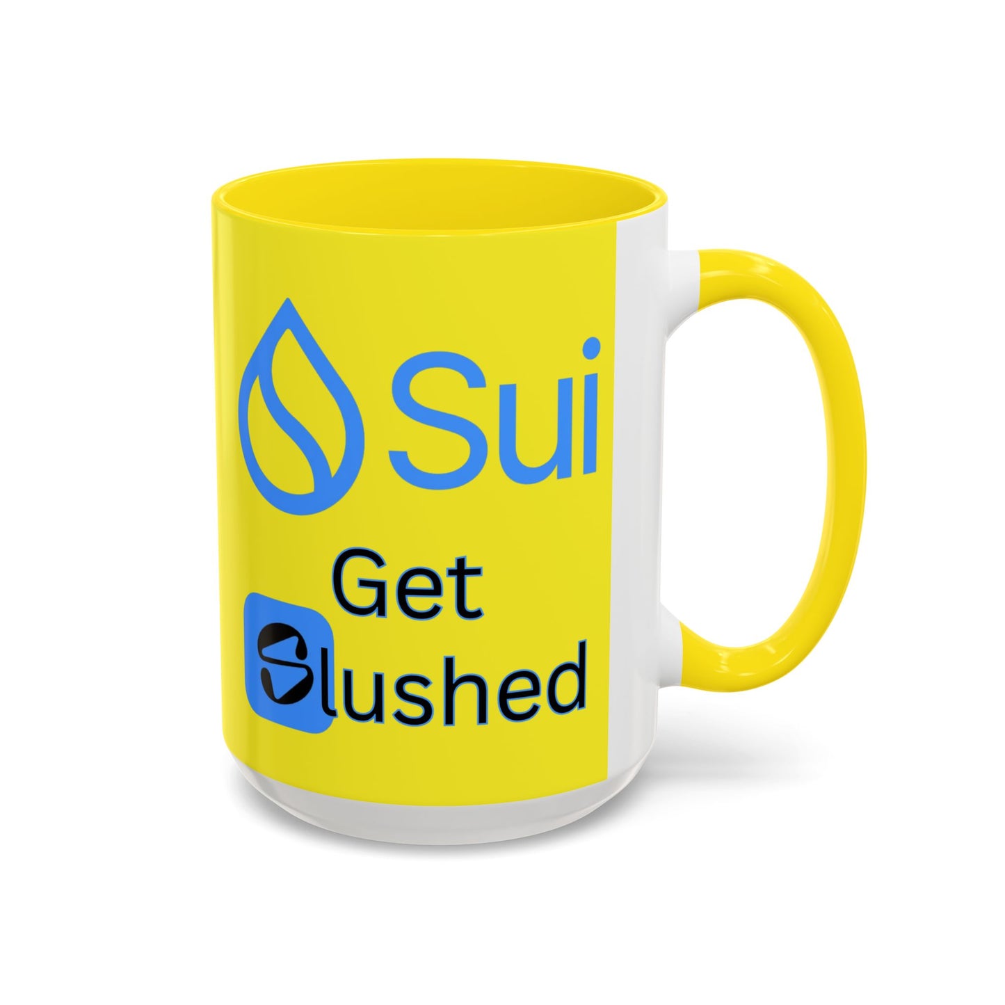 Sui: Get Slushed Yellow Accent Mug by cypherpunkgear.com