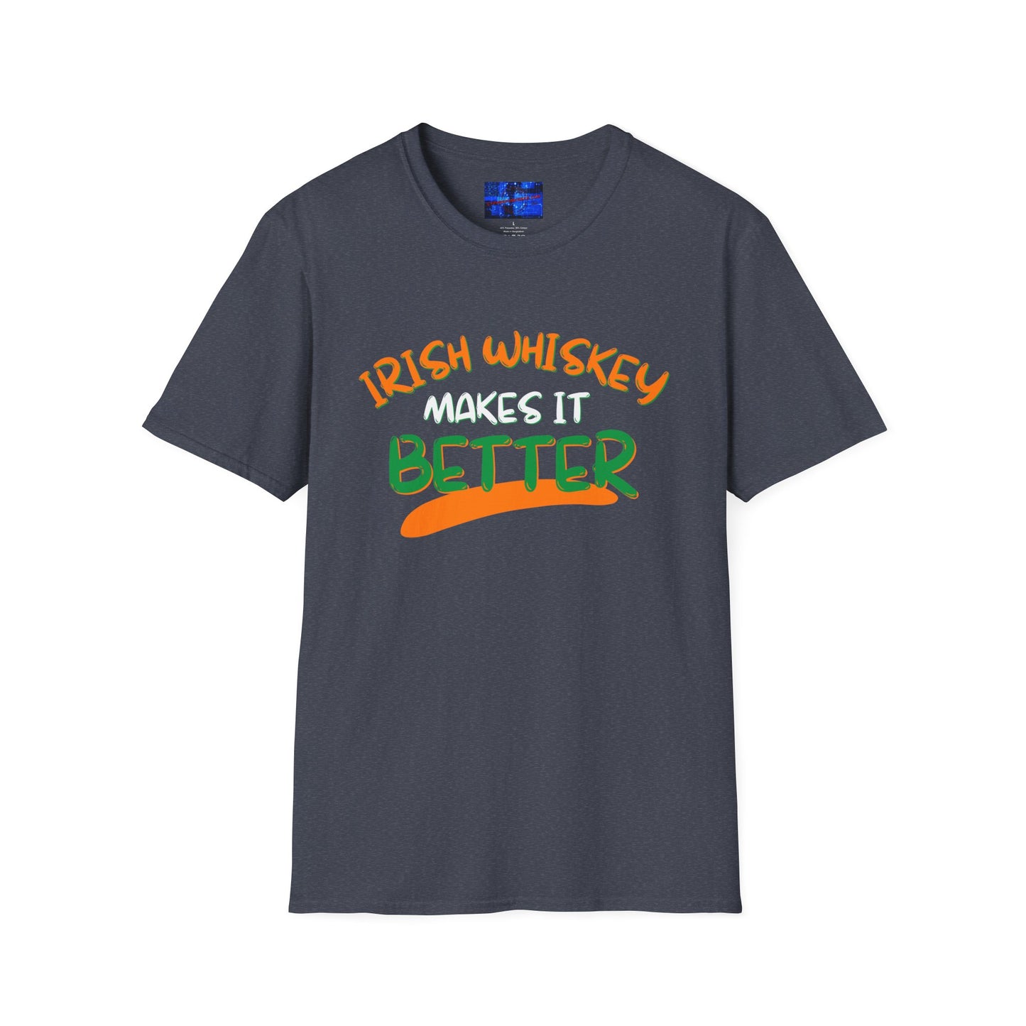 Irish Whiskey makes it better OWGfont DKcolors Unisex T-Shirt by cypherpunkgear.com
