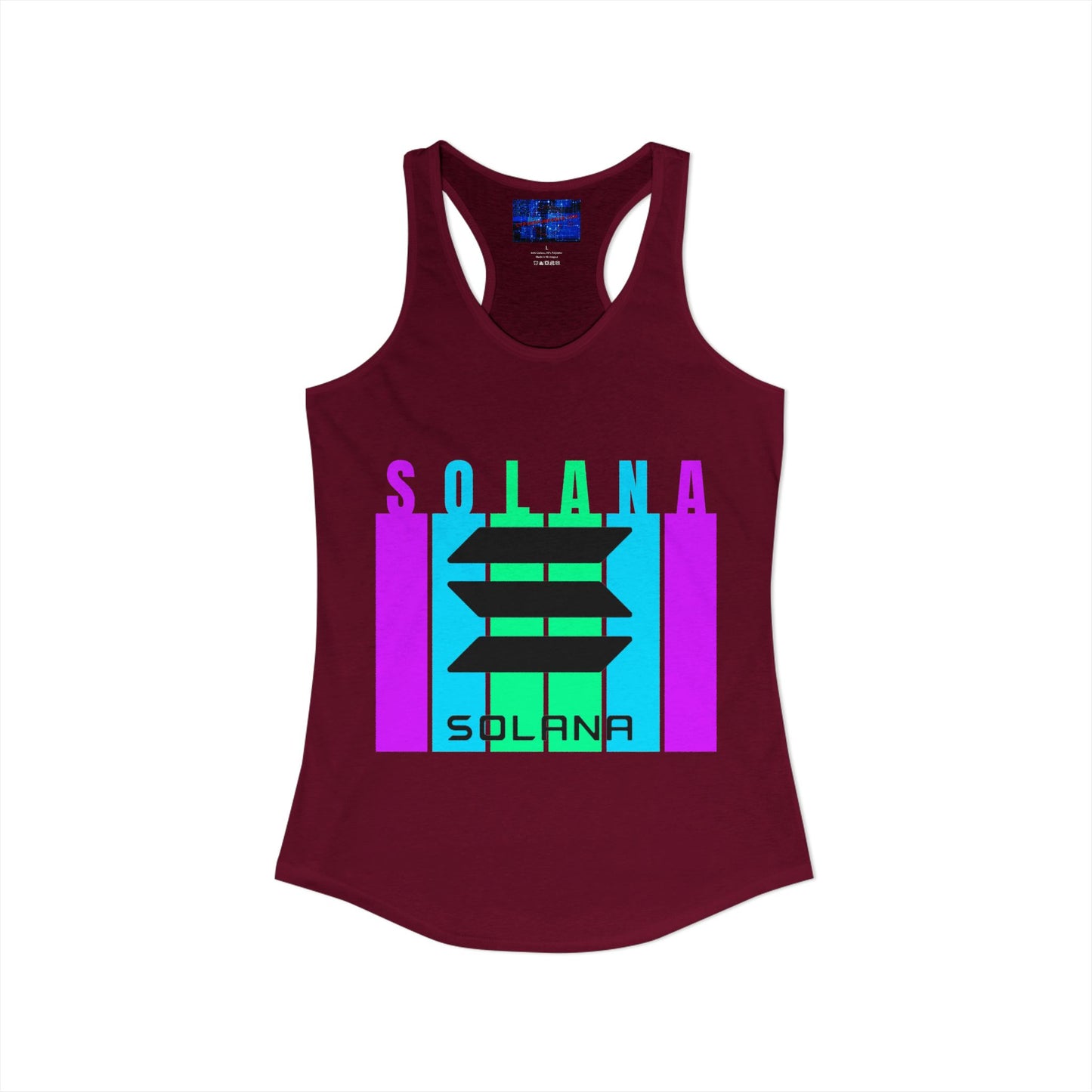 Solana (SOL) Freedom Women's Racerback Tank Top by cypherpunkgear.com
