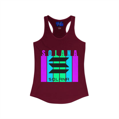 Solana (SOL) Freedom Women's Racerback Tank Top by cypherpunkgear.com