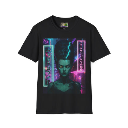 Bride of Frankenpunk Dark colors Unisex T-Shirt by CreepyCrafts.boo