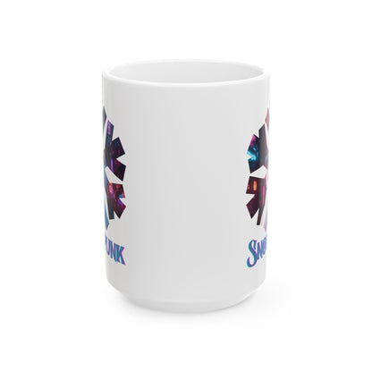 Snowpunk White Mug by cypherpunkgear.com