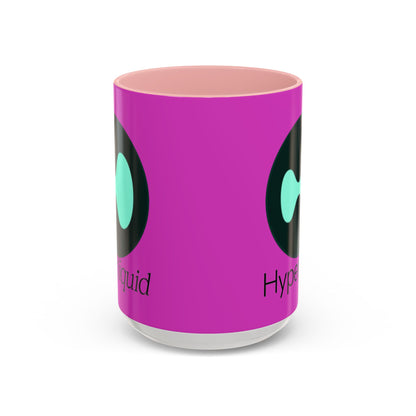 Hyperliquid Black font Pink Accent Mug by cypherpunkgear.com
